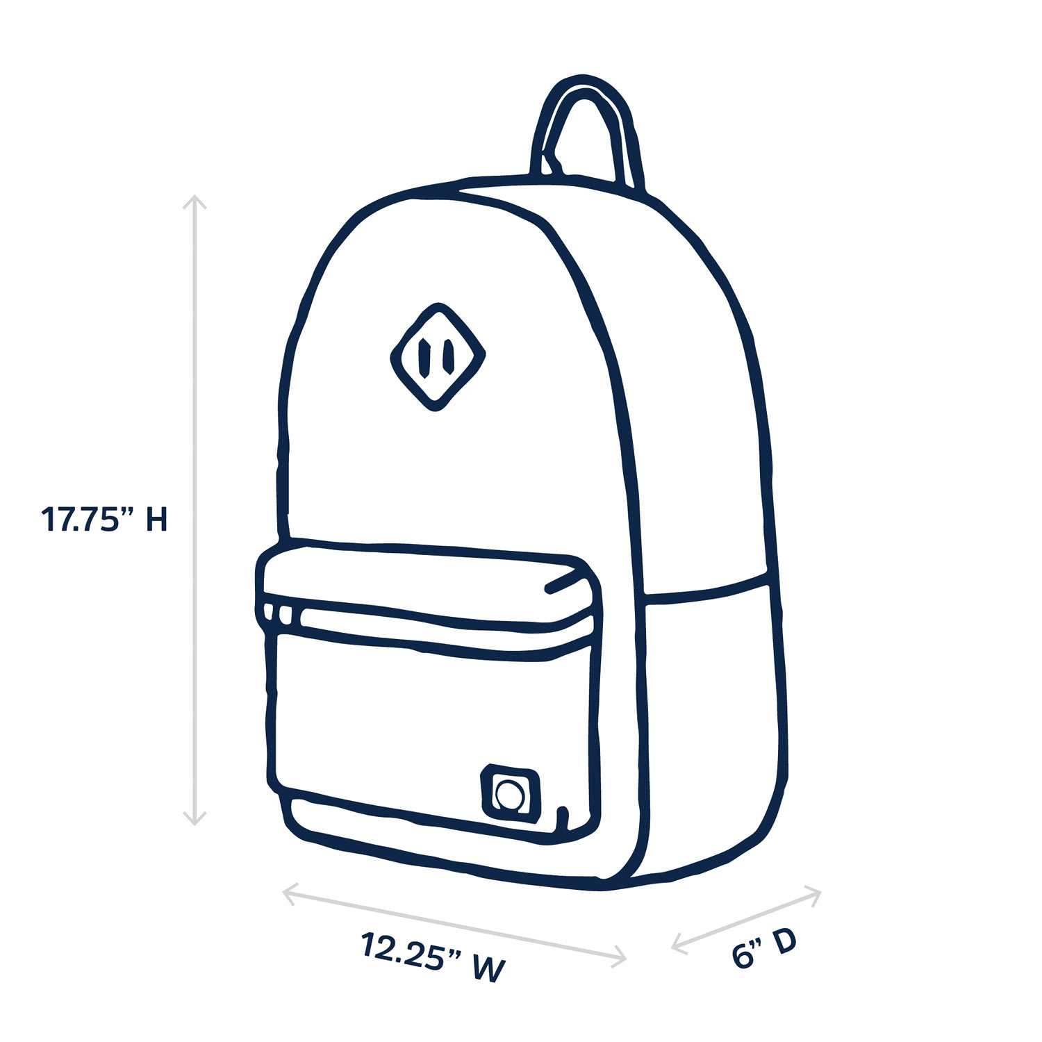 Parkland - Kingston - Unisex Rucksack - schwarz/beige/hellblau (mod) – Bild 5