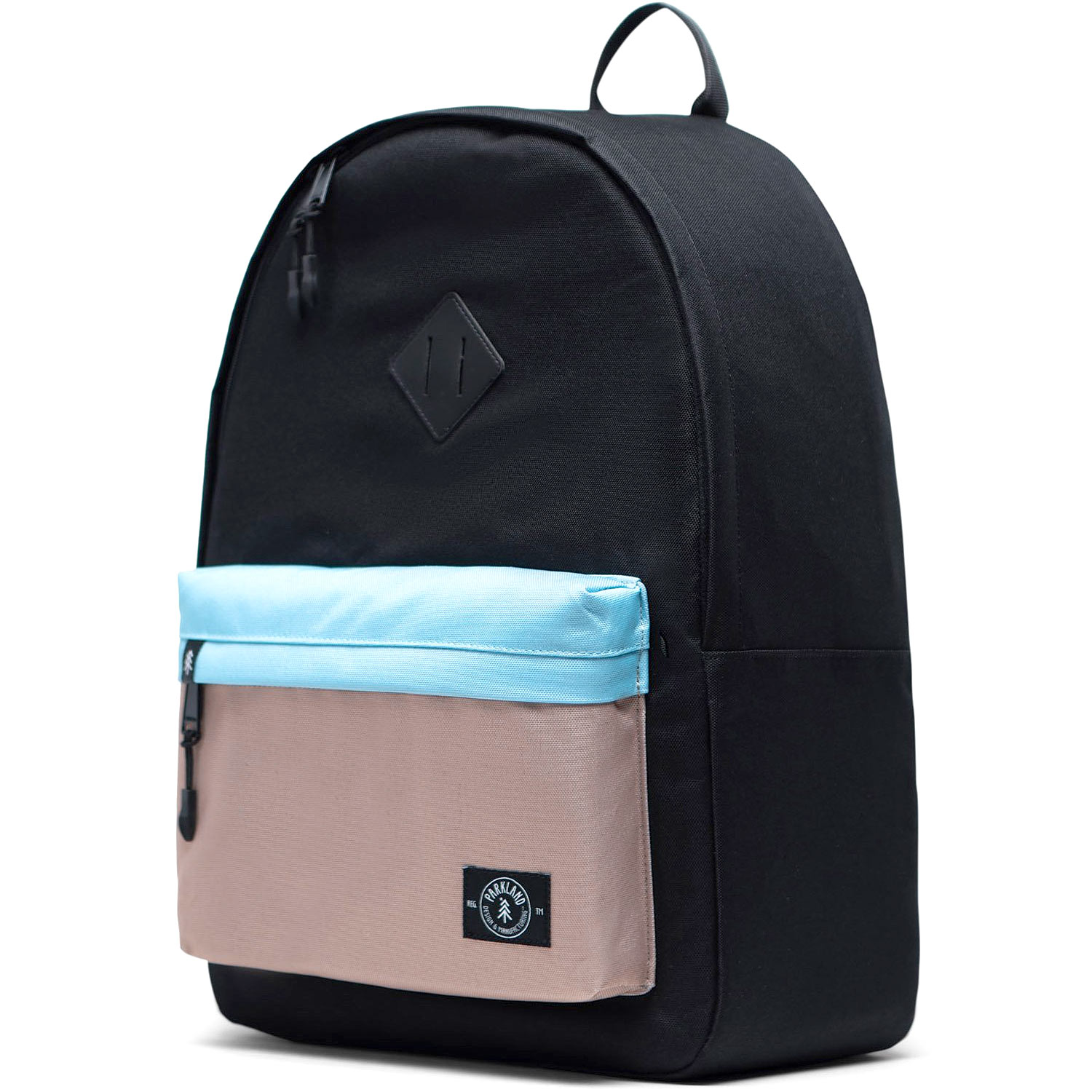 Parkland - Kingston - Unisex Rucksack - schwarz/beige/hellblau (mod) – Bild 2