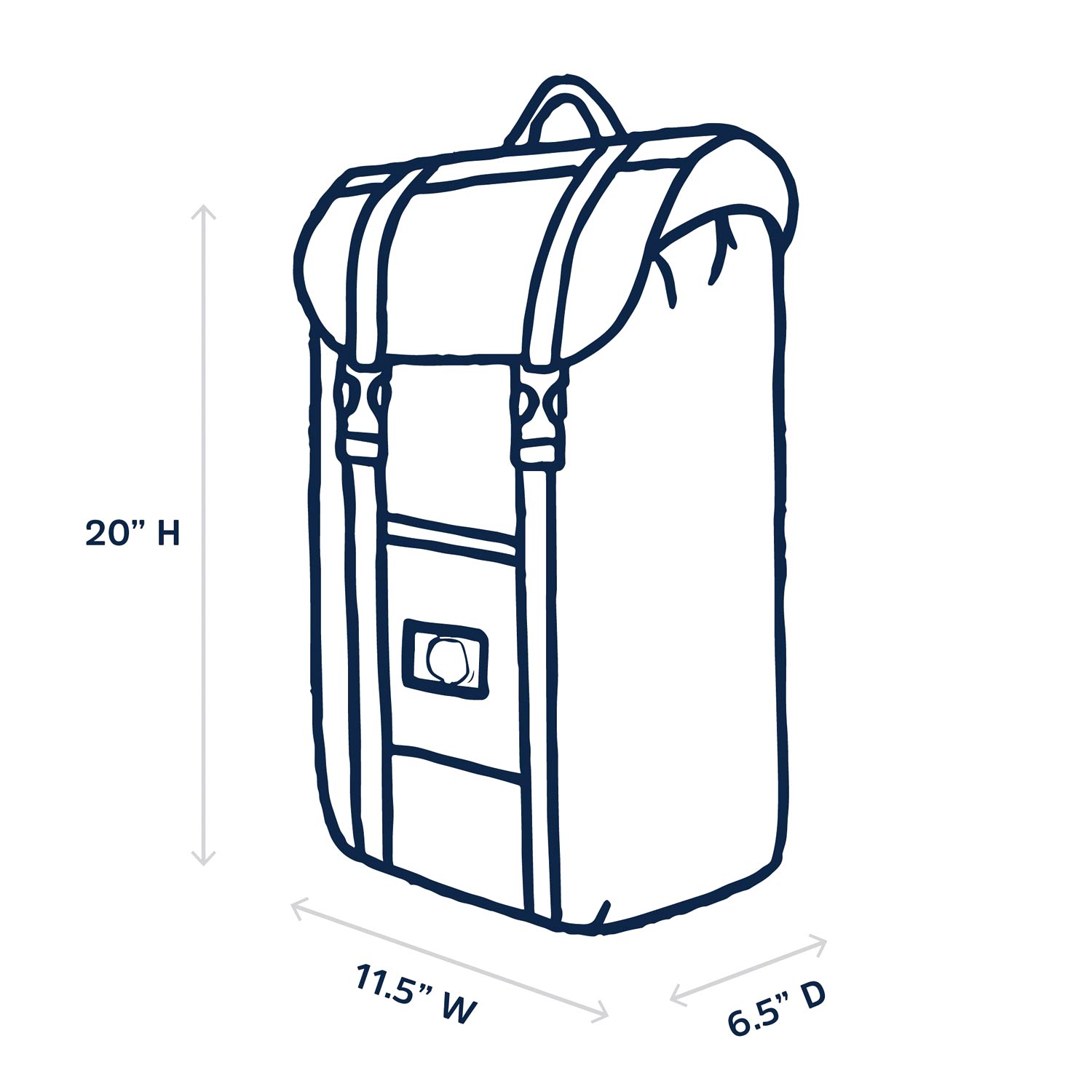 Parkland - Westport - Unisex Rucksack - dunkelblau/mehrfarbig (smile) – Bild 4