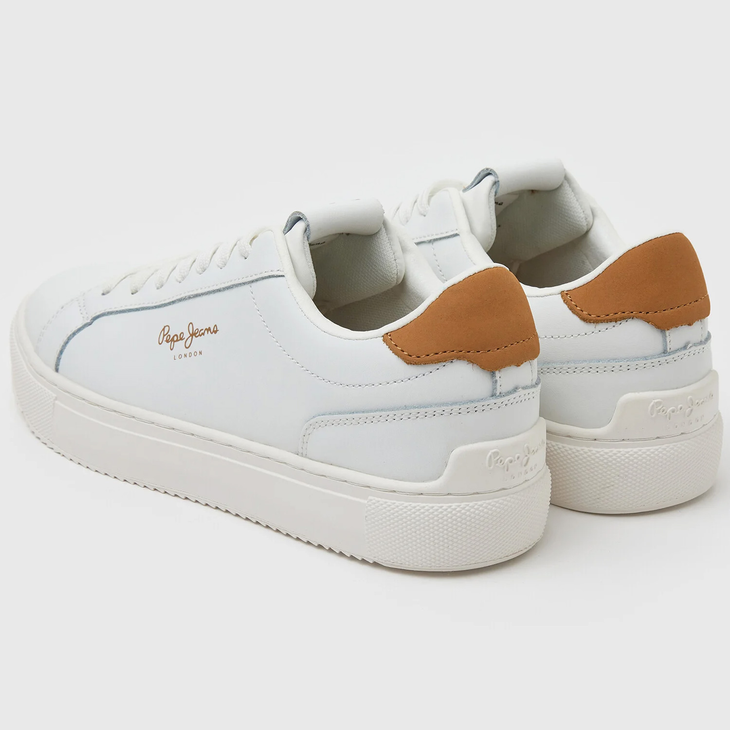 Pepe Jeans - Adams Basic - Damen Weiße Leder-Sneaker - Weiß (White) – Bild 4