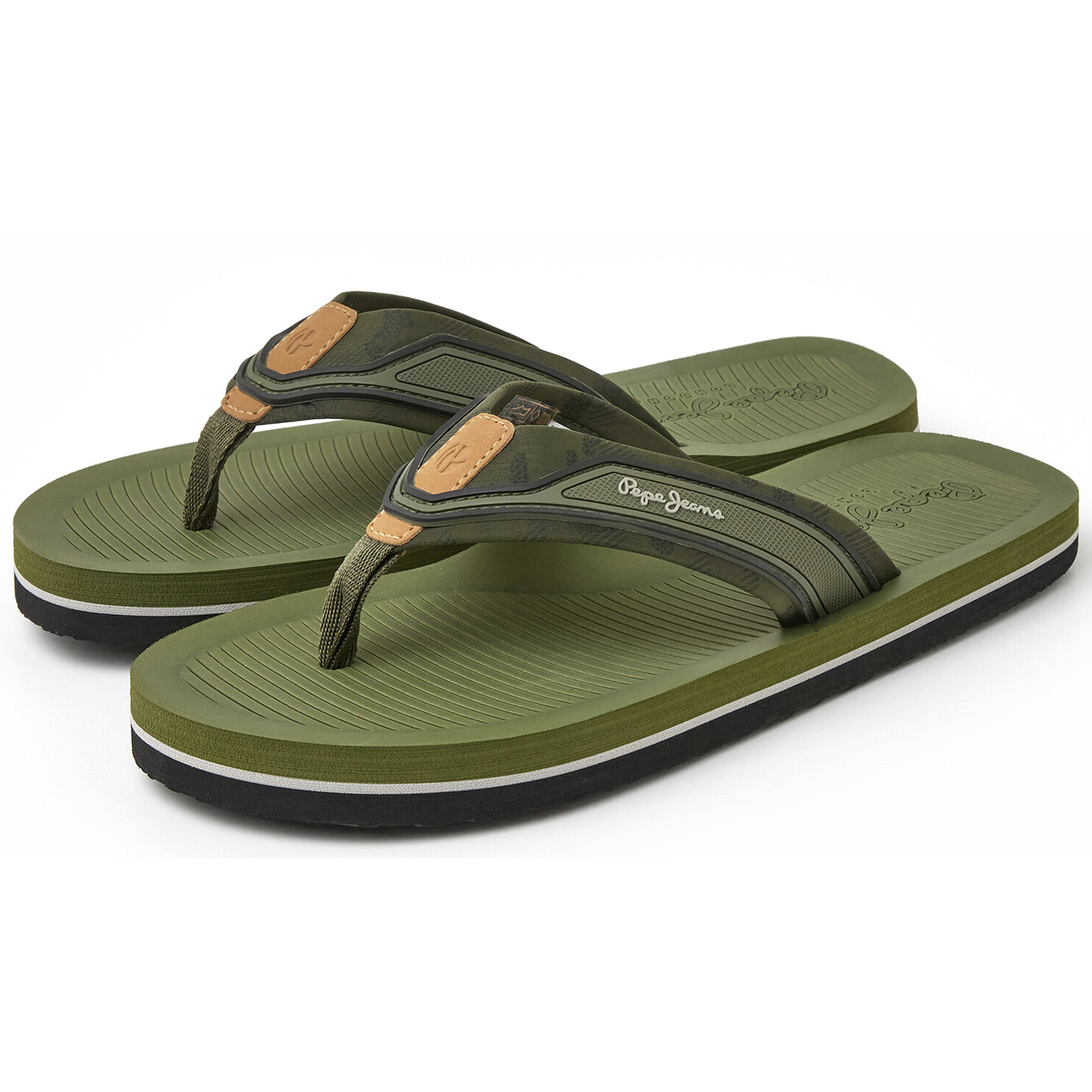 Pepe Jeans - South Beach - Herren Zehenstegsandale - Khakigrün (Khaki Green) – Bild 2