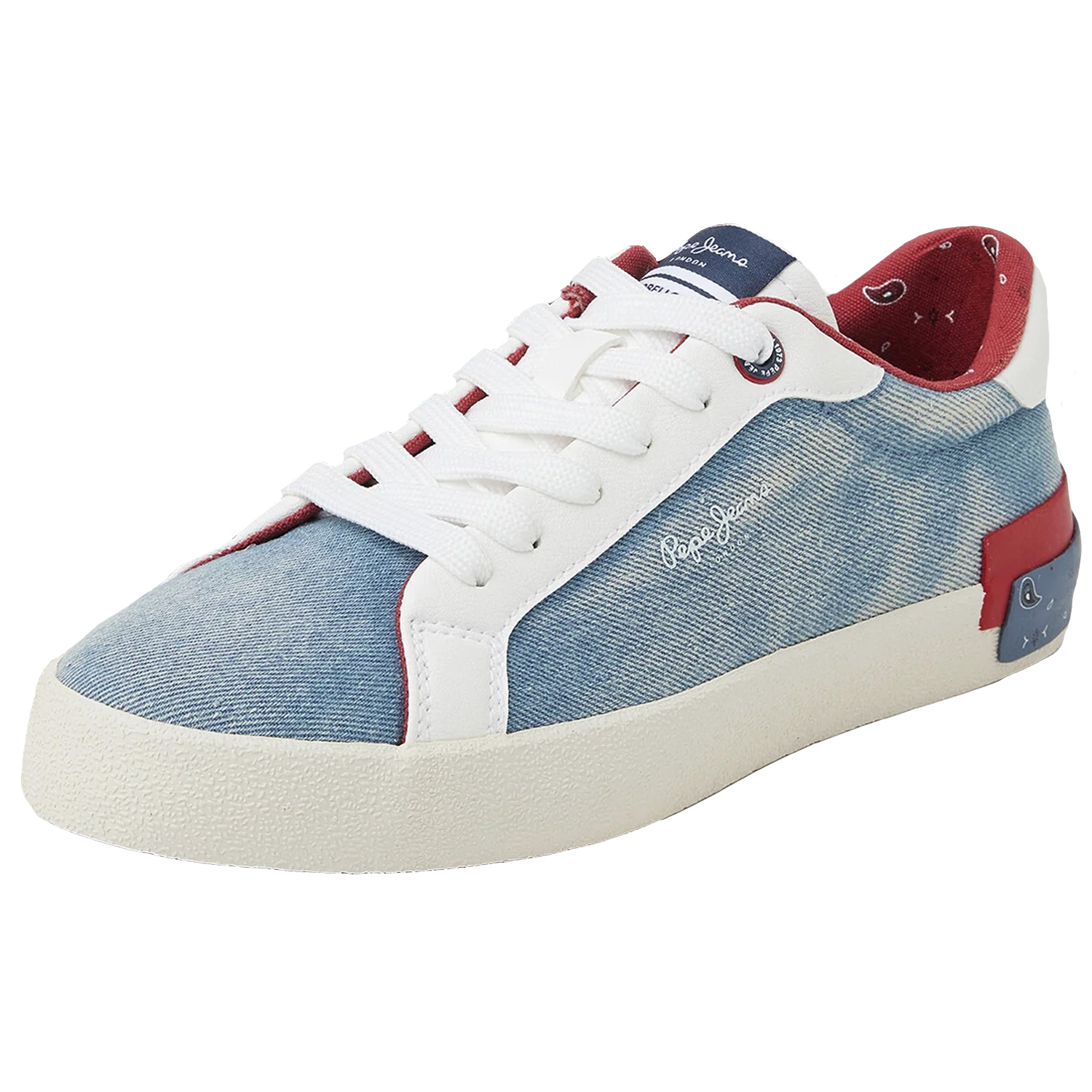 Pepe Jeans - Kenton Denim - Damen Canvas-Sneaker - Hellblau (Factory Blue) – Bild 2