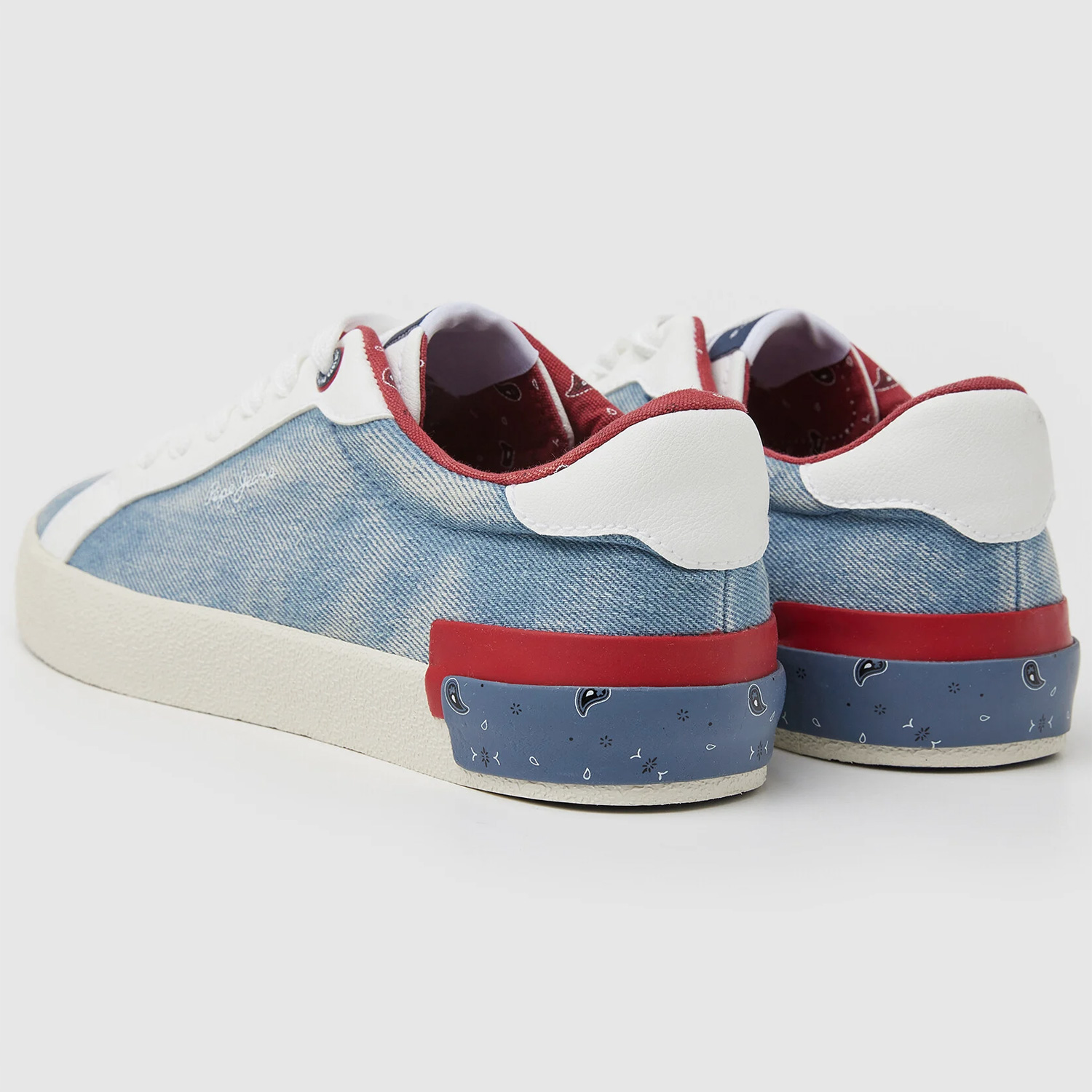 Pepe Jeans - Kenton Denim - Damen Canvas-Sneaker - Hellblau (Factory Blue) – Bild 4