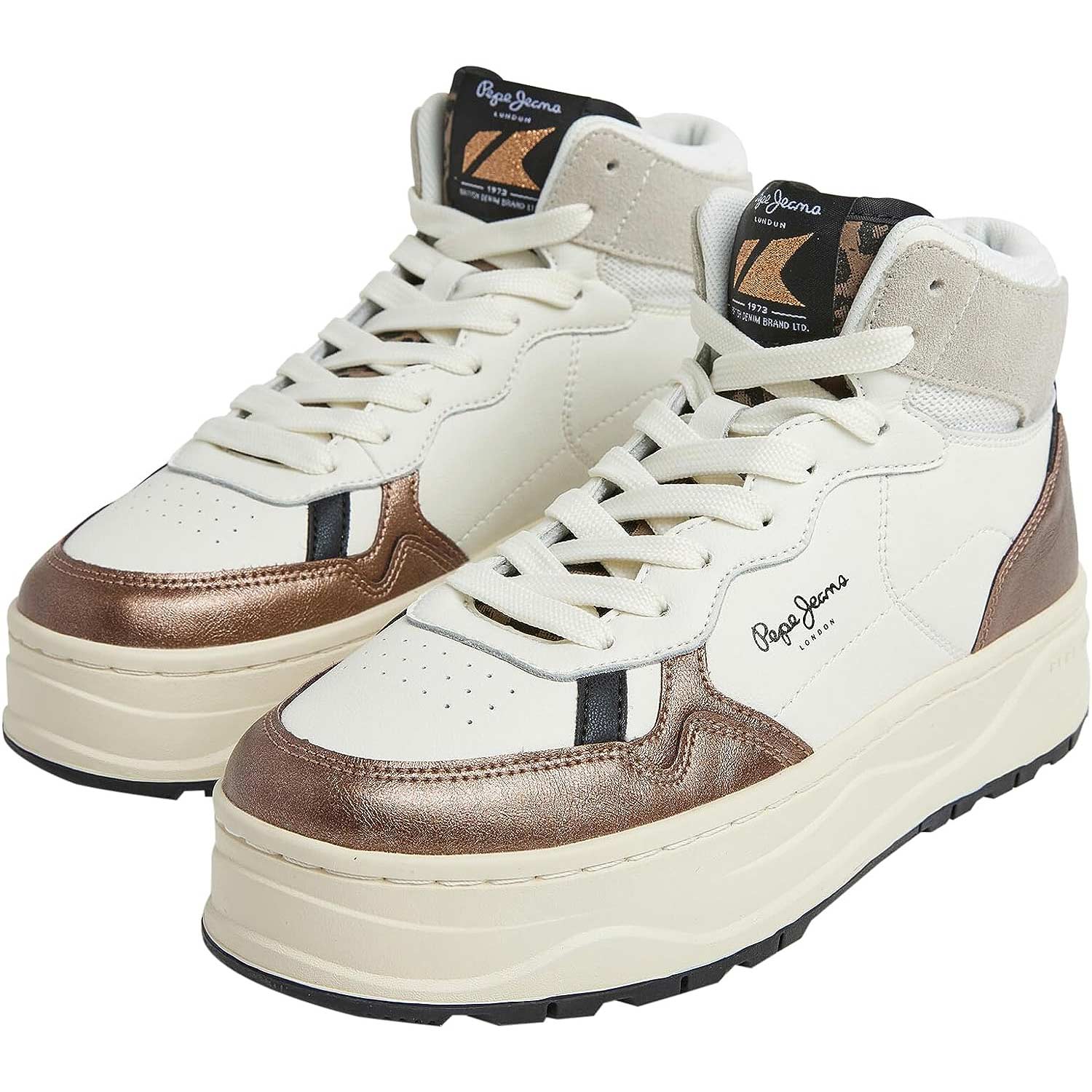 Pepe Jeans - Kore Basket W - Damen High-Sneaker - Weiß (Factory White) – Bild 2