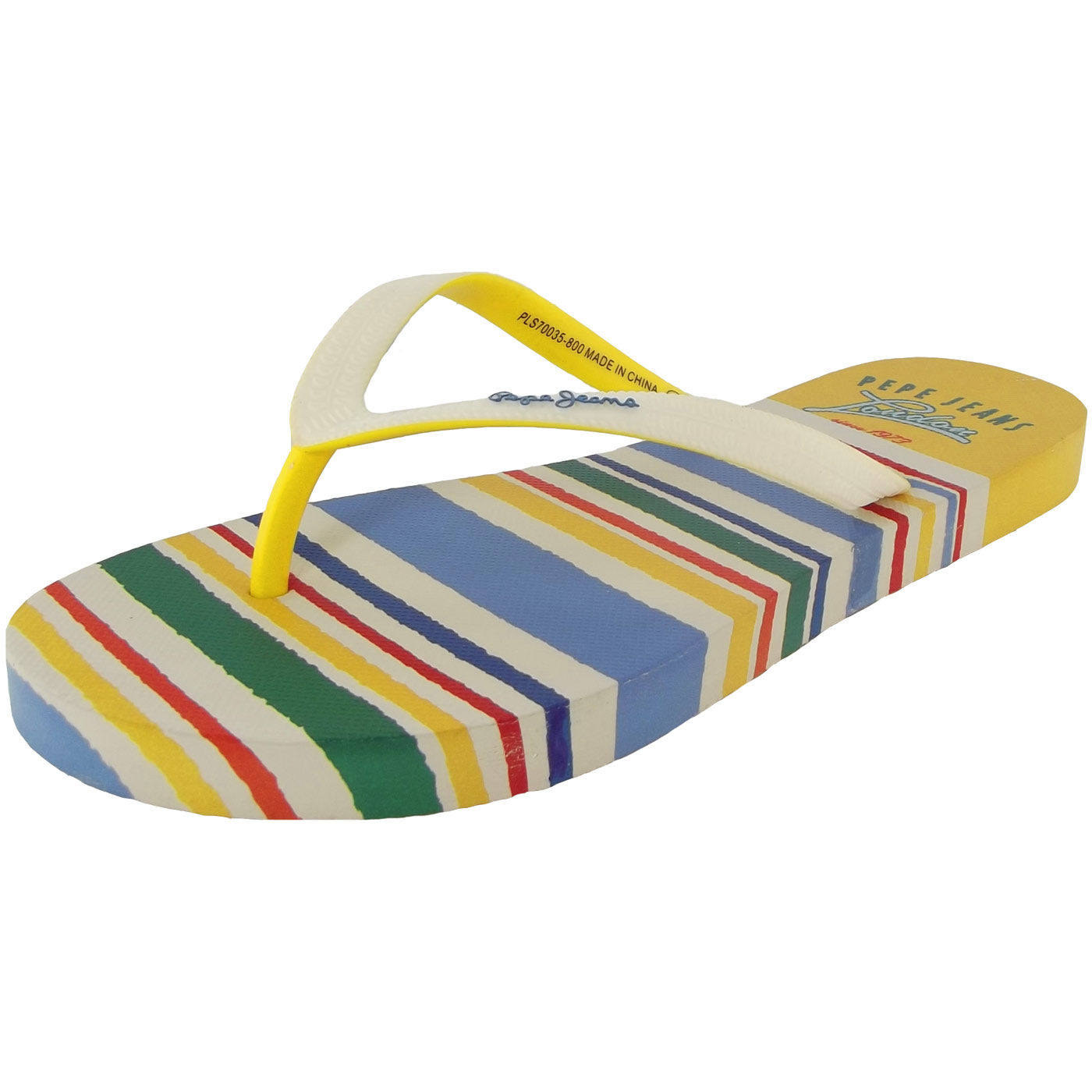 Pepe Jeans - Rake Luna - Damen Zehenstegsandale - mehrfarbig (white)