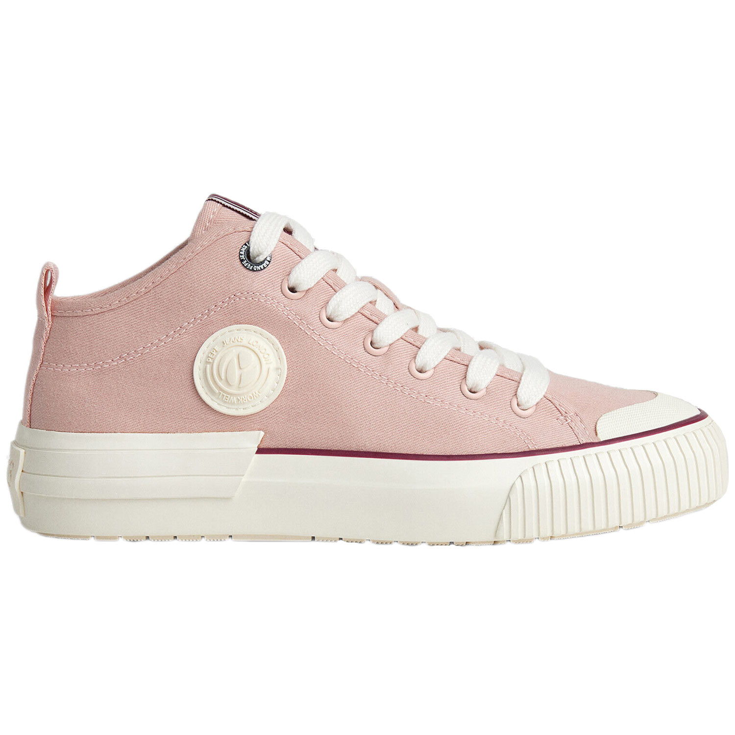 Pepe Jeans - Industry Basic - Damen Mid Canvas Sneaker - Powder Rose