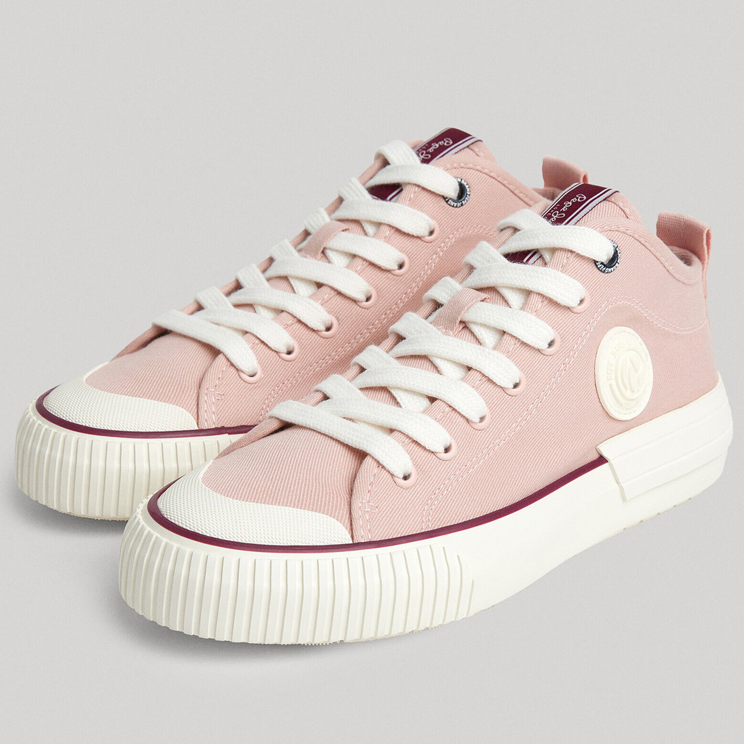 Pepe Jeans - Industry Basic - Damen Mid Canvas Sneaker - Powder Rose – Bild 2
