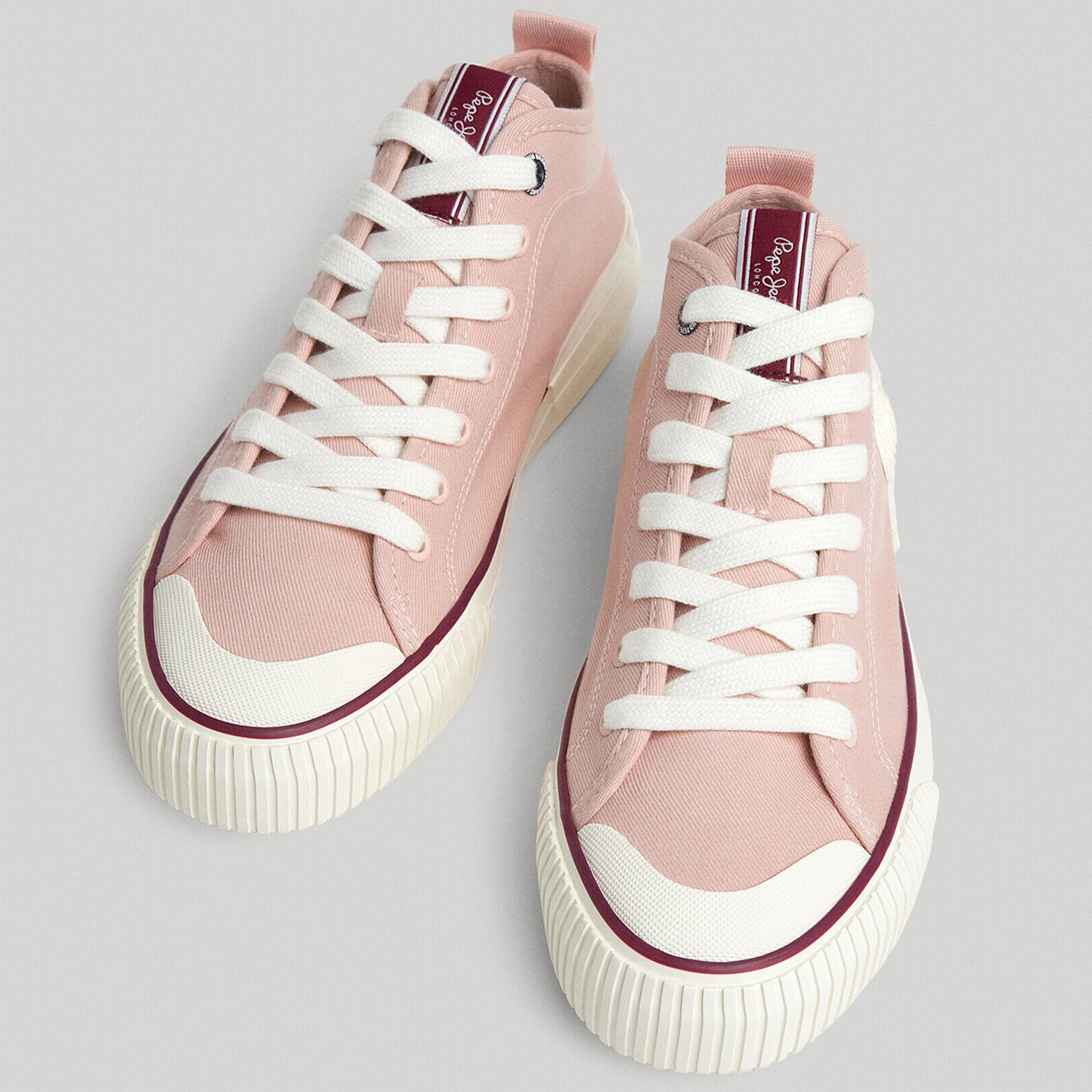 Pepe Jeans - Industry Basic - Damen Mid Canvas Sneaker - Powder Rose – Bild 3