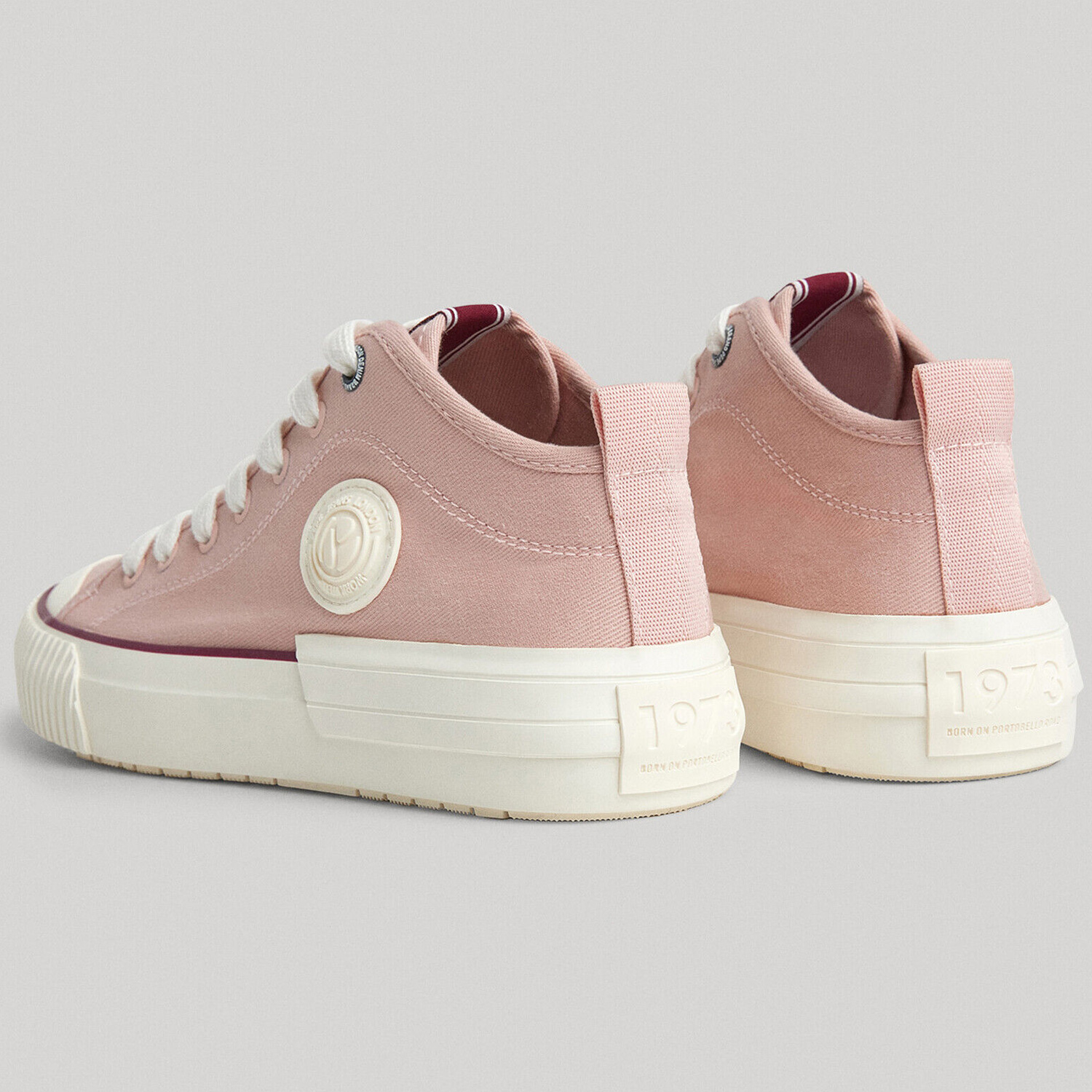 Pepe Jeans - Industry Basic - Damen Mid Canvas Sneaker - Powder Rose – Bild 4