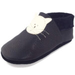 Pololo - Kitty - Kleinkinder Krabbelschuhe - dunkelblau (enzian)