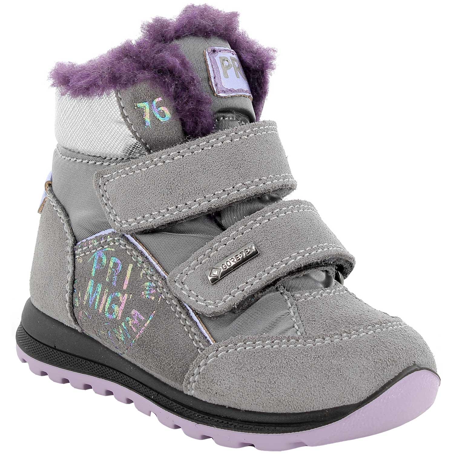 Primigi - Gore-Tex Baby GTX - Kleinkinder Winterstiefelette - Grau/Lila (Grigio)