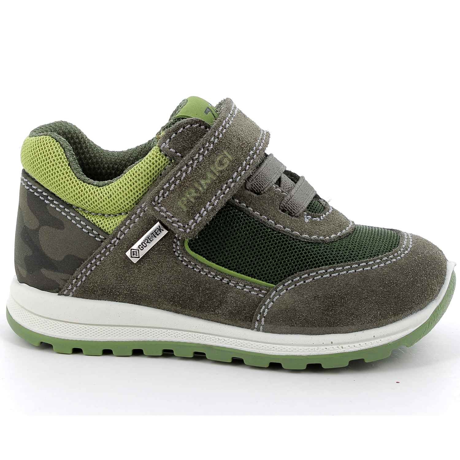 Primigi - Gore-Tex Baby Sportschuh GTX - Kleinkinder Wasserdichte Schuhe - Militärgrün/Hellgrün – Bild 3