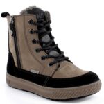 Primigi - Gore-Tex Barth GTX - Jungen Wasserdichter Winterstiefel - Grau/Schwarz (Safari/Nero)