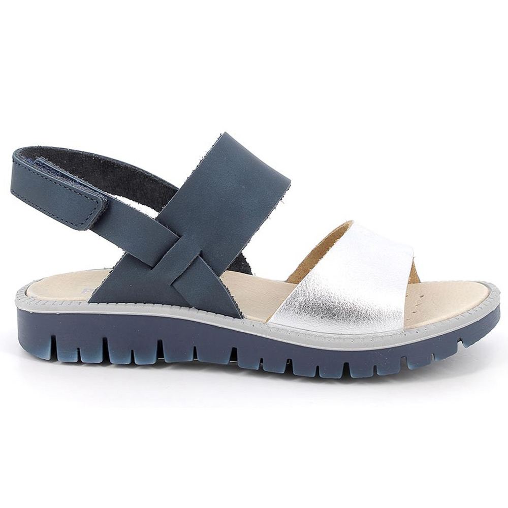 Primigi - Axel - Mädchen Elegante Sandale aus Leder - Dunkelblau/Silber – Bild 2