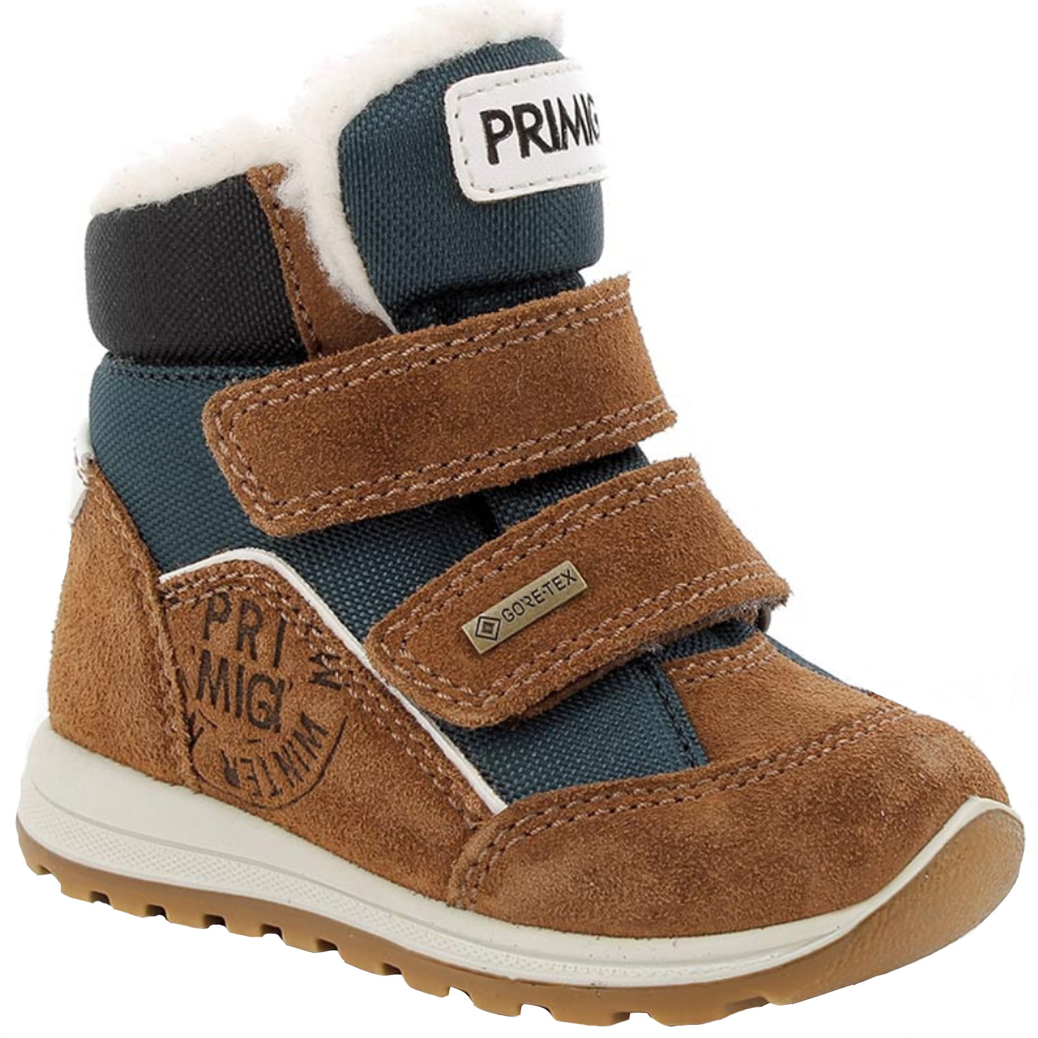 Primigi - Gore-Tex Baby GTX - Kleinkinder Winterstiefelette - Braun/Blau (Cuoio/Petrolio)