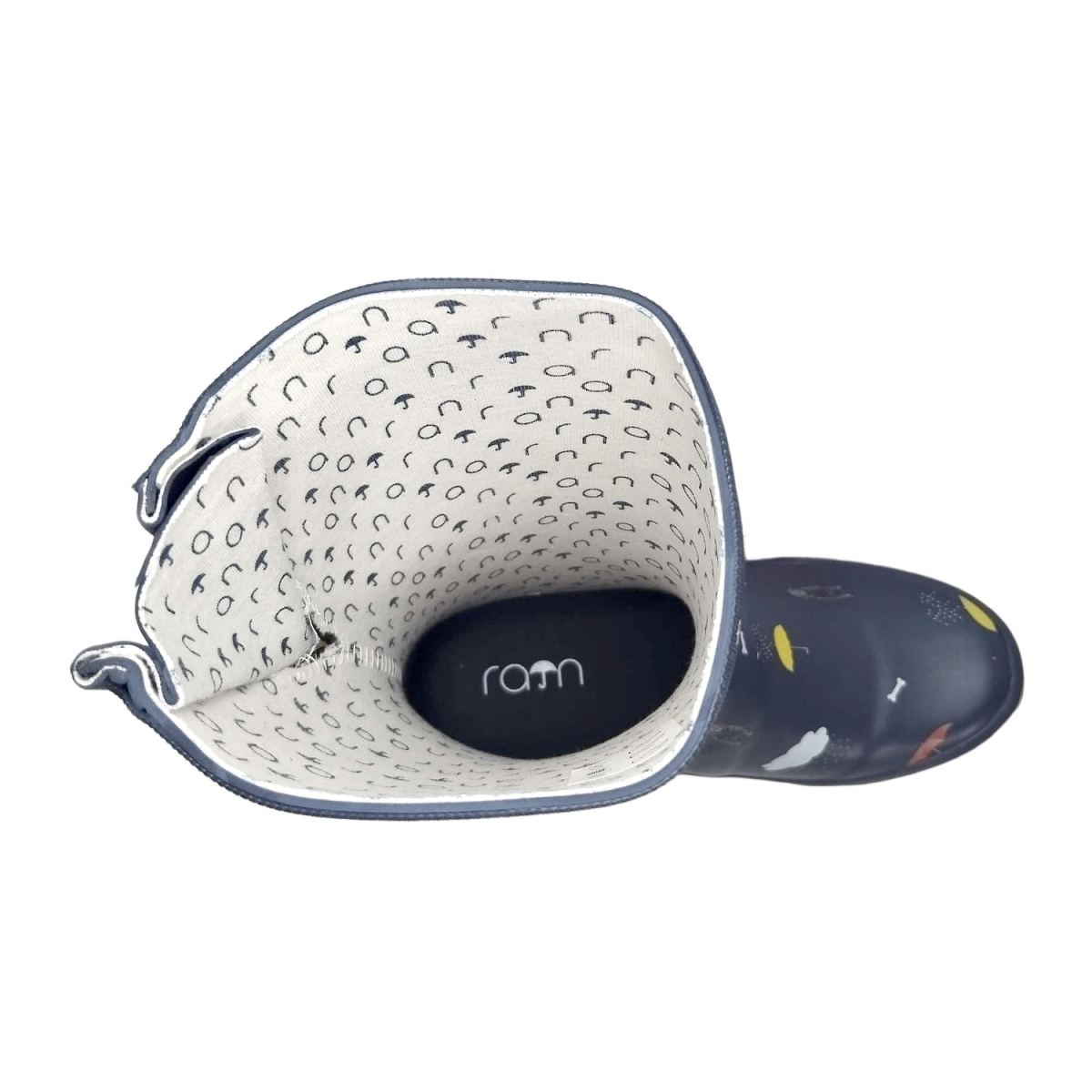 Rajn - Dogs Mid - Damen Gummistiefel mit Hundemotiv - Dunkelblau (Navy) – Bild 3
