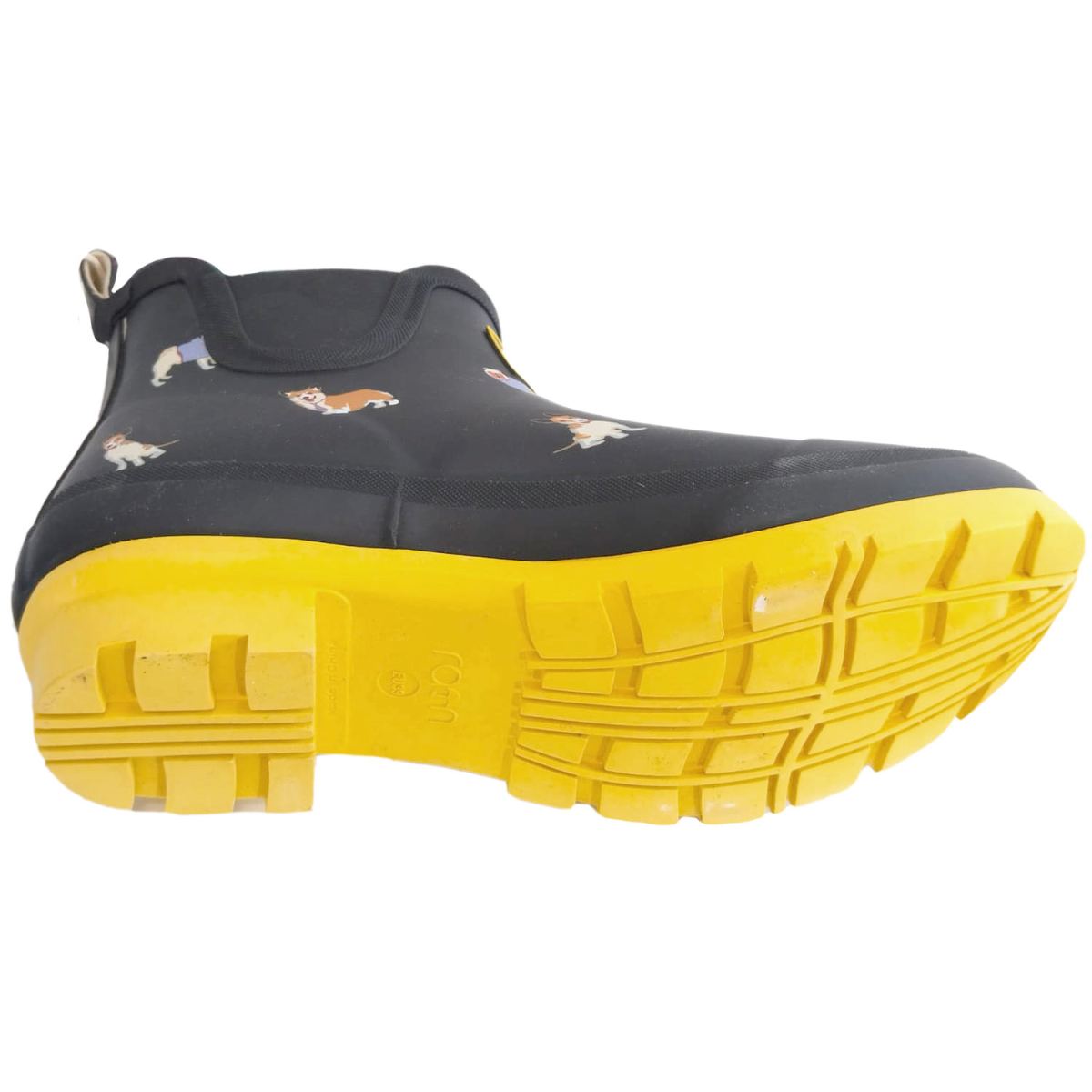 Rajn - Dog Low - Damen Gummistiefelette mit Hundemotiv - Schwarz (Black) – Bild 4