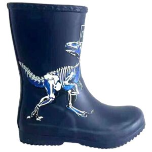 Rajn - Dinos Glow In Dark - Jungen Gummistiefel mit Dinomotiv - Dunkelblau (Navy)