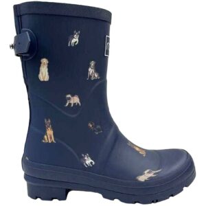 Rajn - Dog Mid - Damen Gummistiefel mit Hundemotiv - Dunkelblau/Dunkelblau (Nvy)