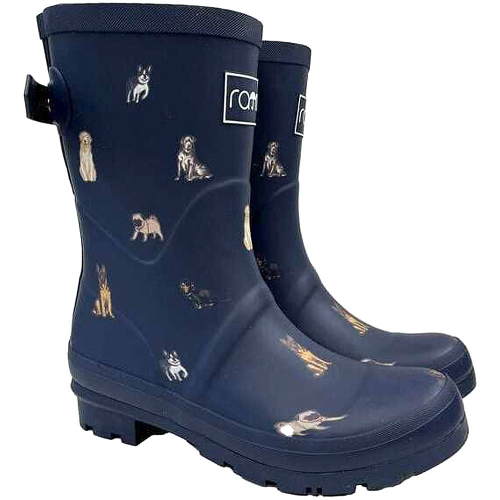 Rajn - Dog Mid - Damen Gummistiefel mit Hundemotiv - Dunkelblau/Dunkelblau (Nvy) – Bild 3