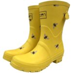 Rajn - Bee Mid - Damen Gummistiefel mit Bienenmotiv - Gelb (Yellow)