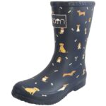 Rajn - Dogs - Kinder Gummistiefel mit Hundemotiv - Dunkelblau (Navy)