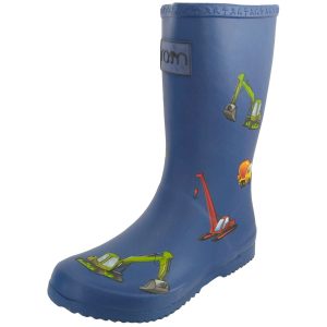 Rajn - Construction Trucks - Jungen Gummistiefel mit Baggermotiv - Blau (Blue)