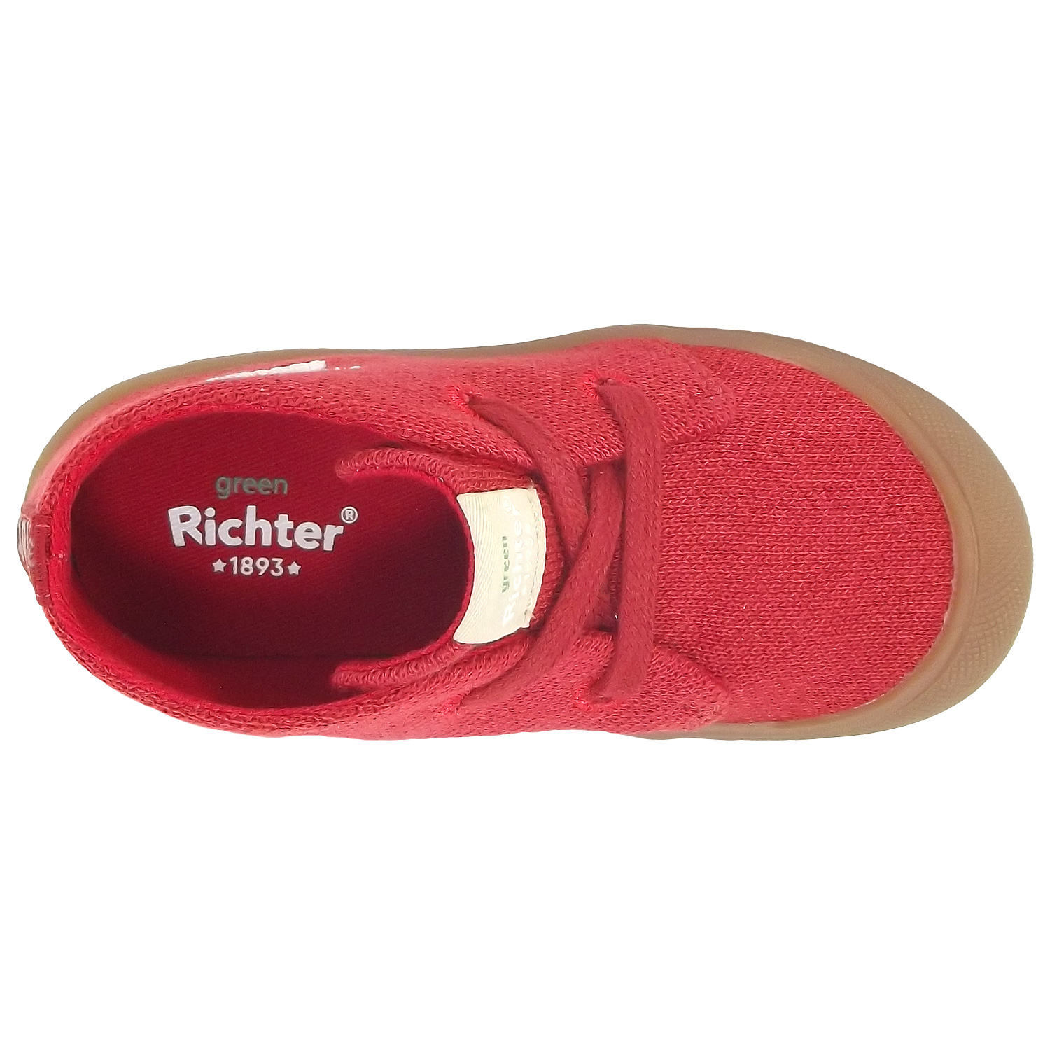 Richter - Holzfaser Maxi - Kleinkinder Lauflernschuhe - Rot (Fire/White) – Bild 3