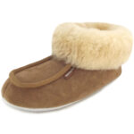 Shepherd - Moa - Damen Lammfellschuhe - braun (chestnut)