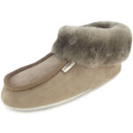 Shepherd - Moa - Damen Lammfellschuhe - grau (stone)