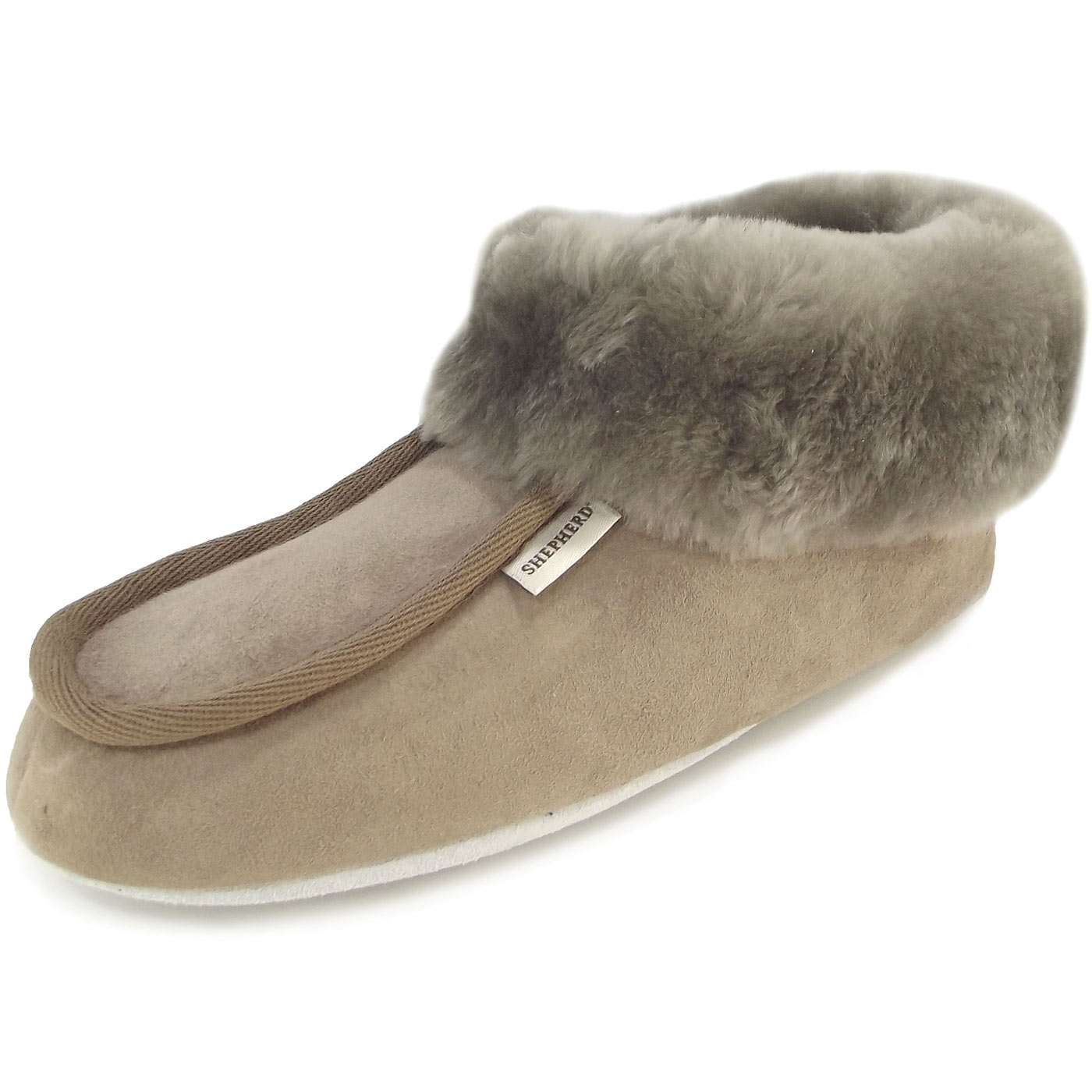 Shepherd - Moa - Damen Lammfellschuhe - grau (stone)
