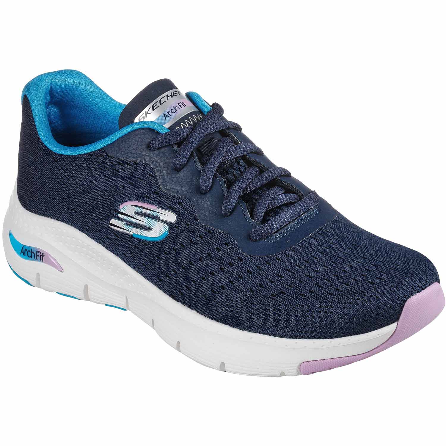 Skechers - Arch Fit Infinity Cool - Damen Support Sneaker - Dunkelblau (Navy/Multi)