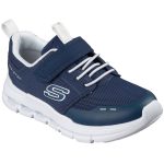 Skechers - Glide-Step Flow - Kinder Sneaker mit Klettverschluss - Dunkelblau/Weiß (Navy/White)