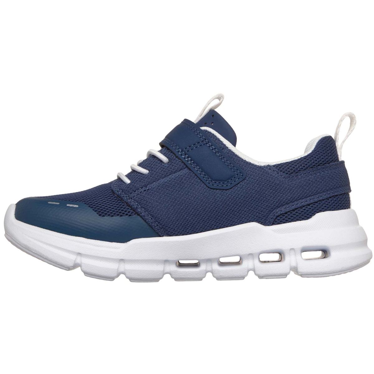 Skechers - Glide-Step Flow - Kinder Sneaker mit Klettverschluss - Dunkelblau/Weiß (Navy/White) – Bild 3