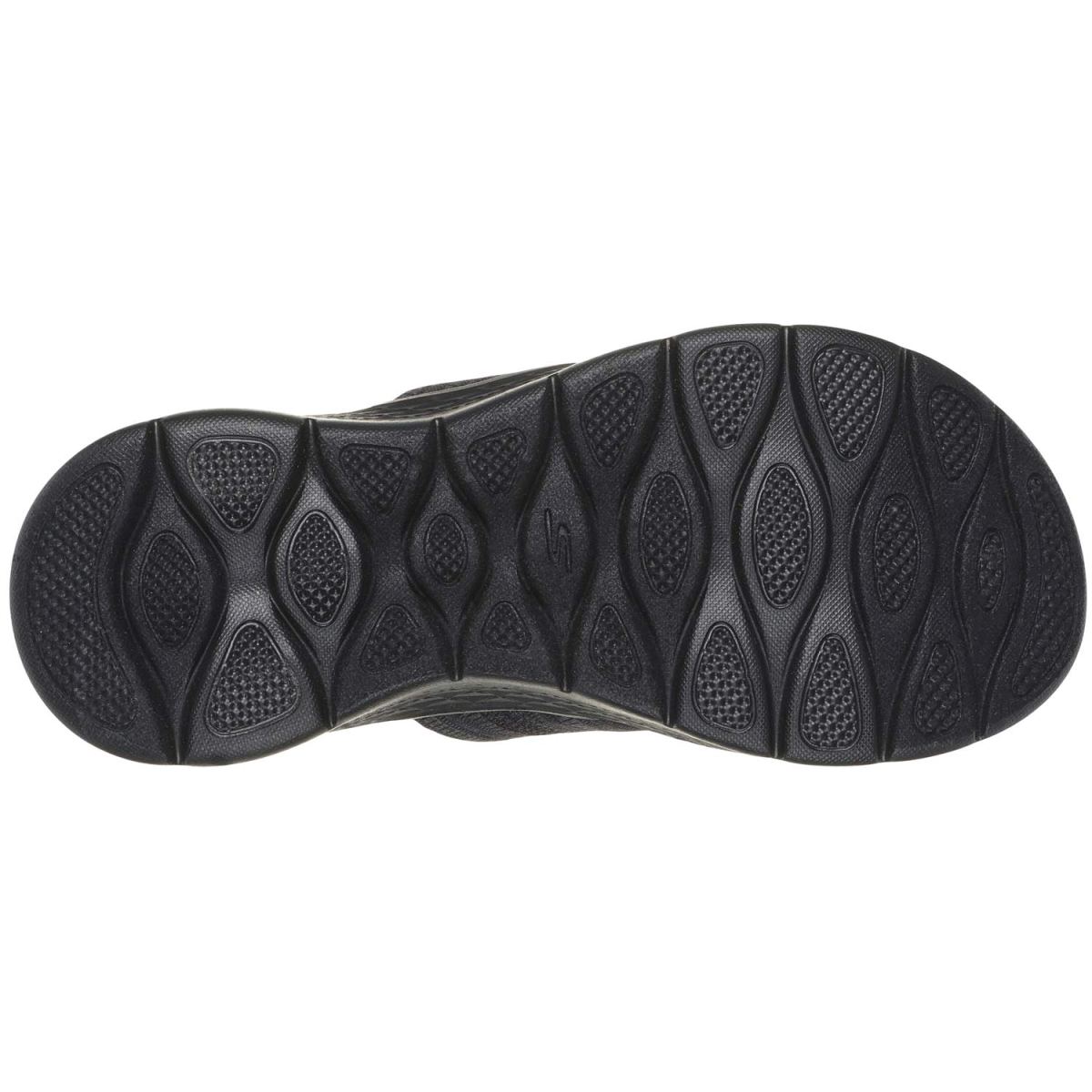 Skechers - Go Walk Flex Sandal - Impressed - Damen Cross Slide-Sandale - Schwarz (Black/Grey) – Bild 5