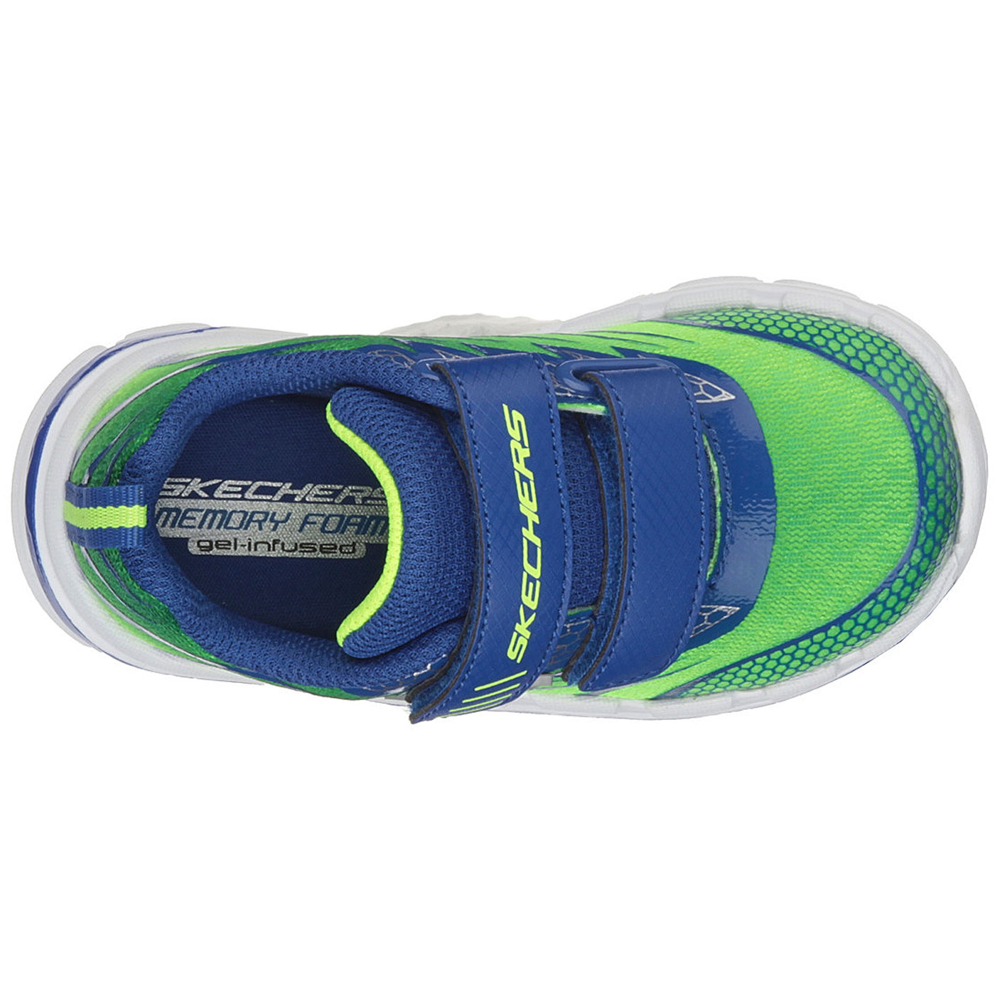 Skechers - Nitrate Top Speed - Kleinkinder Trainingsschuhe - grün/blau (lime/blue) – Bild 3