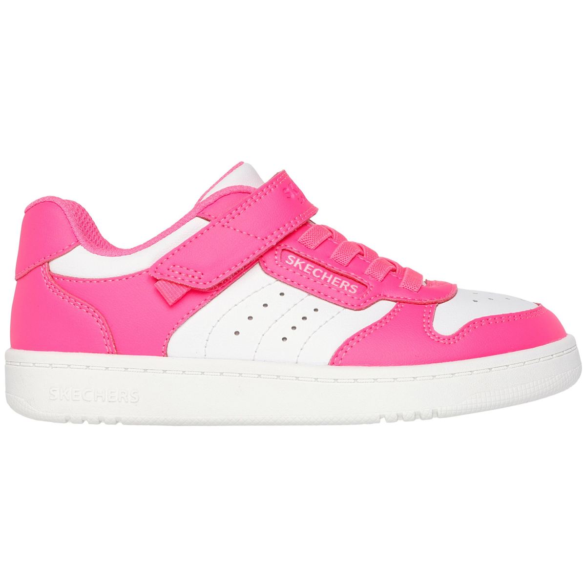 Skechers - Quick Street - Mädchen Fashion-Sneaker mit Klettverschluss - Pink/Weiß (Neon Pink/White) – Bild 2