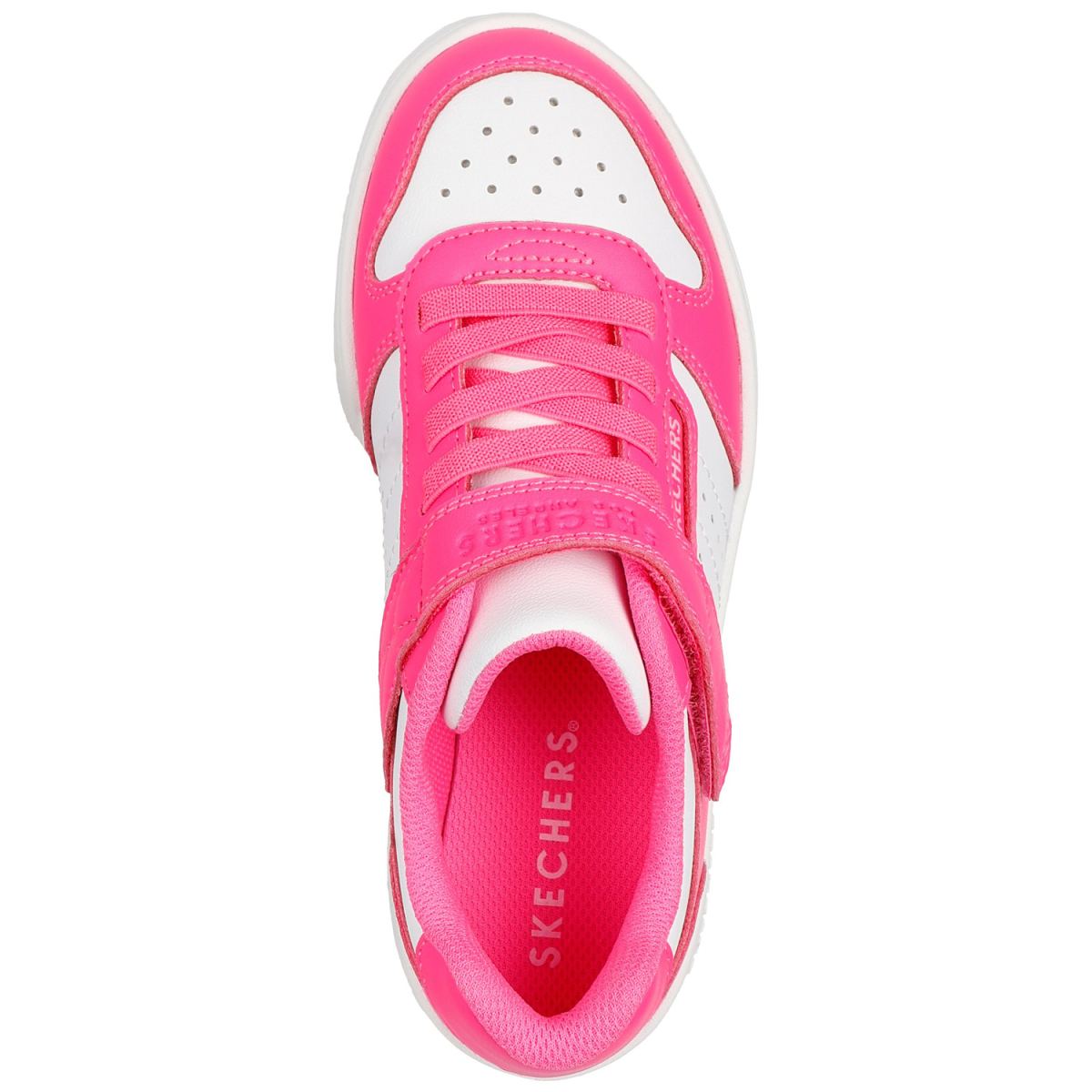 Skechers - Quick Street - Mädchen Fashion-Sneaker mit Klettverschluss - Pink/Weiß (Neon Pink/White) – Bild 4