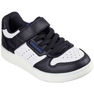Skechers - Quick Street - Kinder Fashion-Sneaker mit Klettverschluss - Schwarz/Weiß (Black/White)