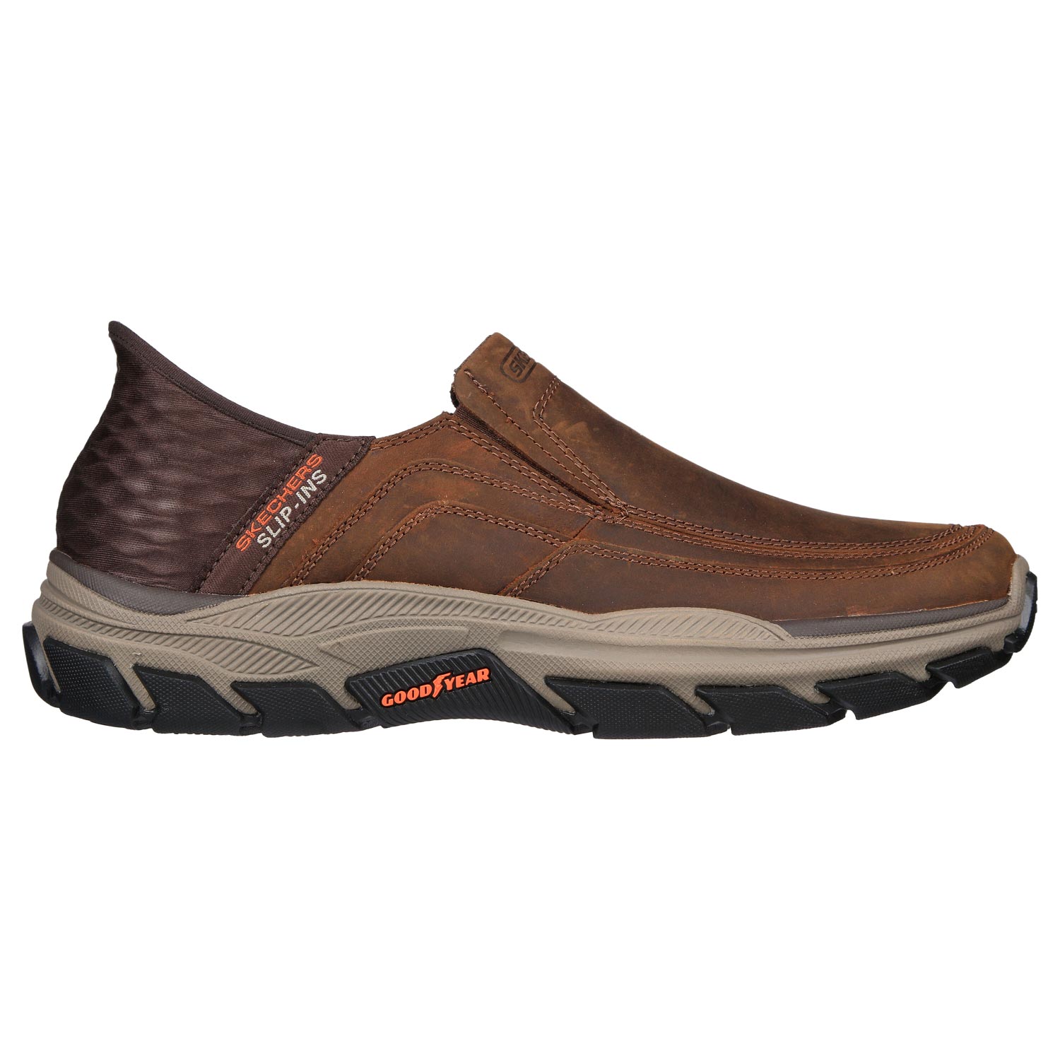 Skechers - Slip-ins Respected Elgin - Herren Komfort-Slipper - Dunkelbraun (Dark Brown) – Bild 2