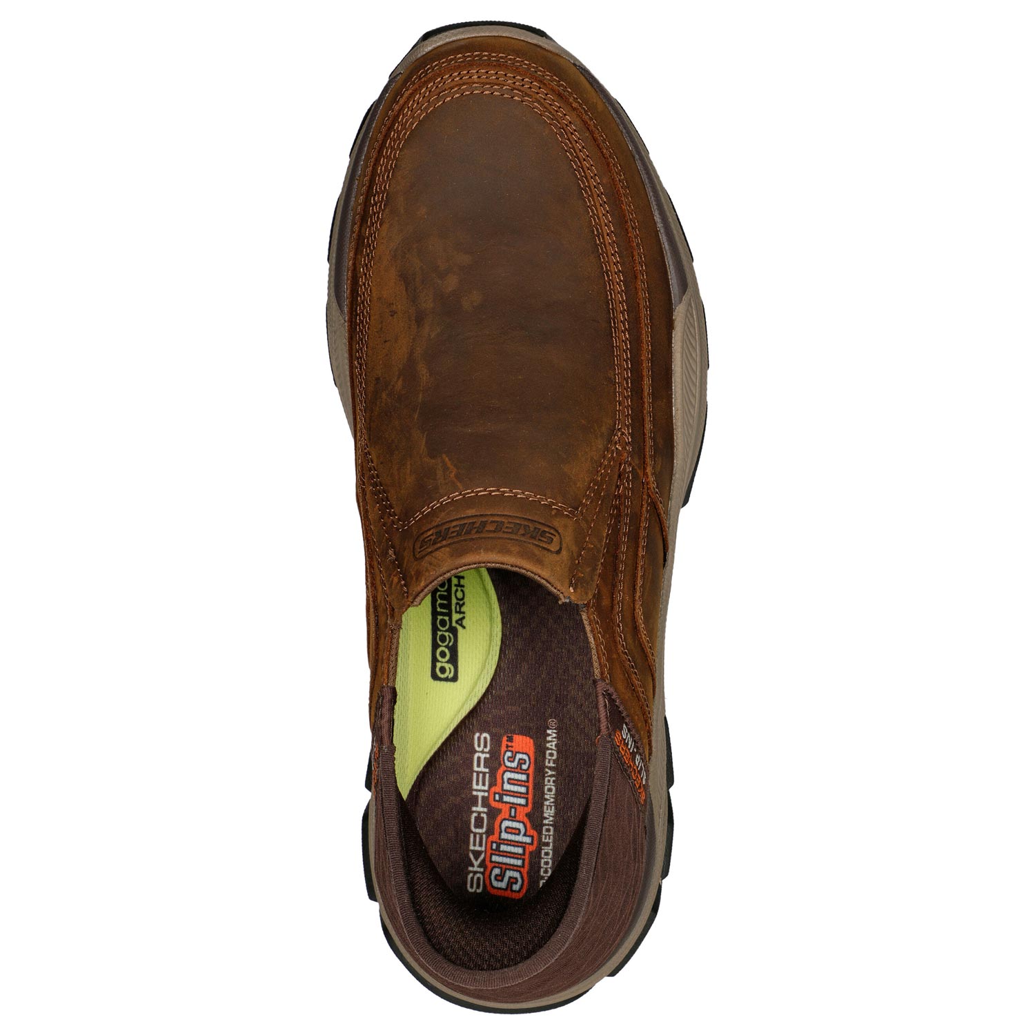 Skechers - Slip-ins Respected Elgin - Herren Komfort-Slipper - Dunkelbraun (Dark Brown) – Bild 4
