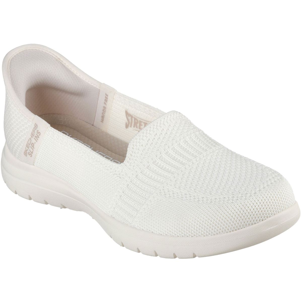Skechers - Slip-ins On-the-Go Flex - Camellia - Damen Komfort-Schlupfschuhe - Cremeweiß (Off White)