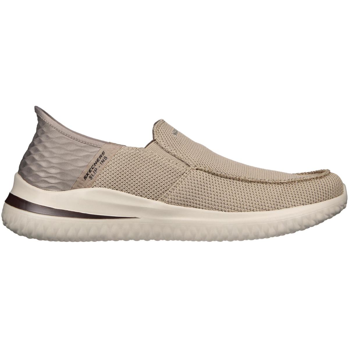Skechers - Slip-ins Delson 3.0 - Cabrino - Herren Komfort Mokassin Slipper - Taupe – Bild 2