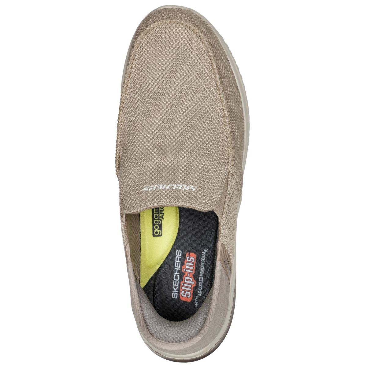 Skechers - Slip-ins Delson 3.0 - Cabrino - Herren Komfort Mokassin Slipper - Taupe – Bild 4