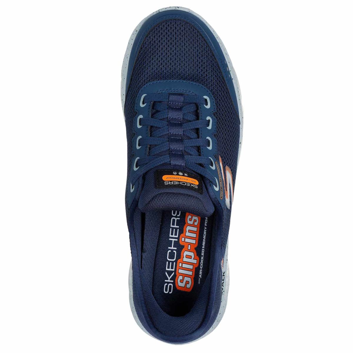 Skechers - Slip-ins Go Walk Flex - Waterproof - Herren Wasserdichte Schlupfschuhe - Dunkelblau (Navy) – Bild 4