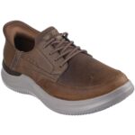 Skechers - Slip-ins Hasting - Rory - Herren Komfort-Slipper zum Reinschlüpfen - Dunkelbraun (Dark Brown)