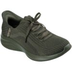 Skechers - Slip-ins - Ultra Flex 3.0 - Pure Color - Damen Komfort-Schlupfschuhe zum Reinschlüpfen - Olive