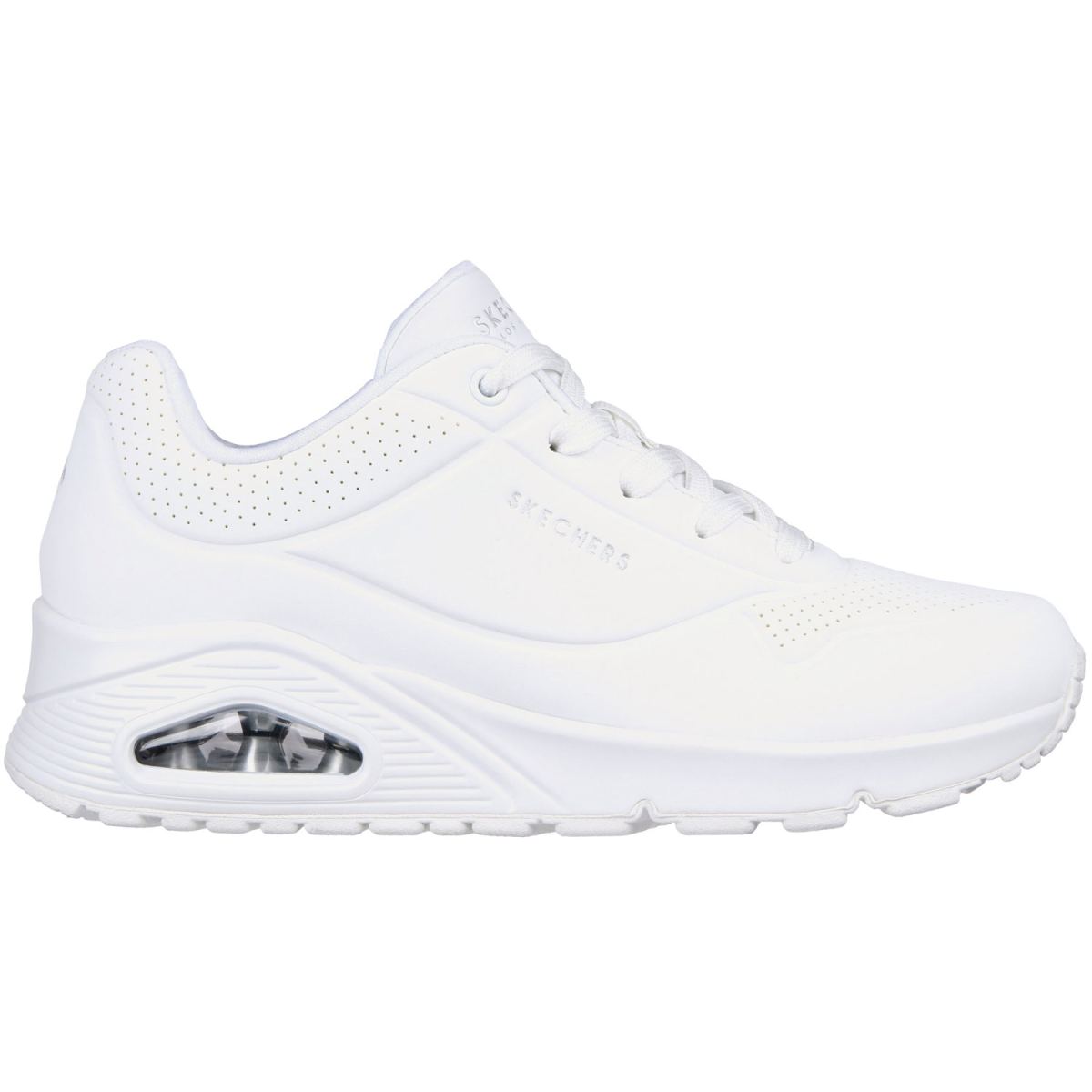 Skechers - Uno - Stand on Air - Damen Fashion-Sneaker in Monochrom - Weiß (White) – Bild 2