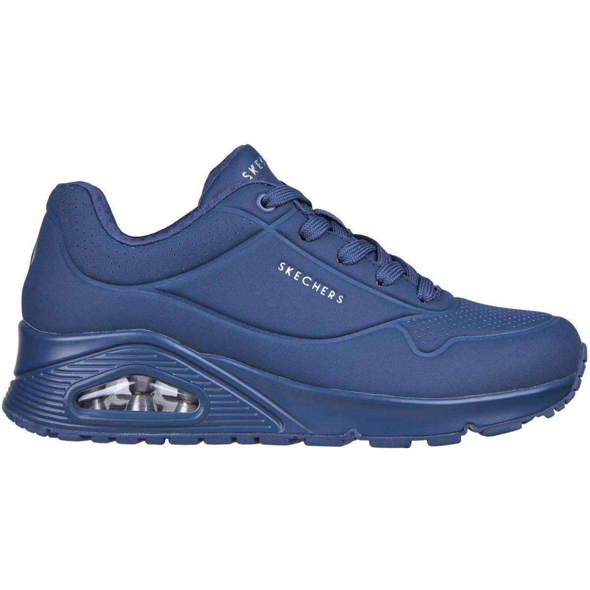 Skechers - Uno - Stand on Air - Damen Fashion-Sneaker in Monochrom - Blau (Blue) – Bild 2