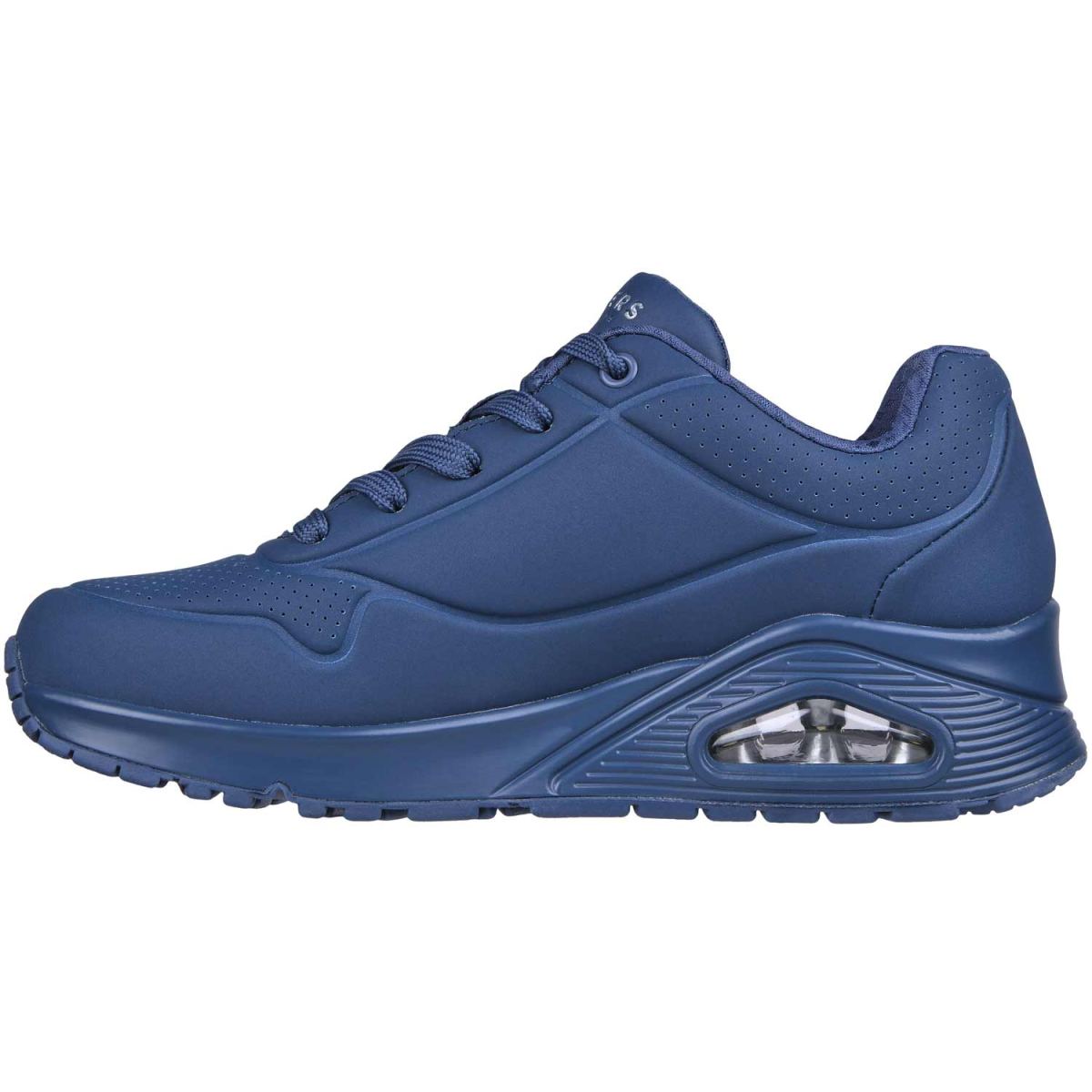 Skechers - Uno - Stand on Air - Damen Fashion-Sneaker in Monochrom - Blau (Blue) – Bild 3